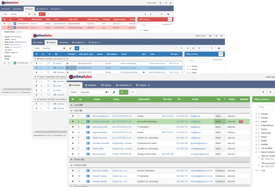 Demo CRM OptimaSales