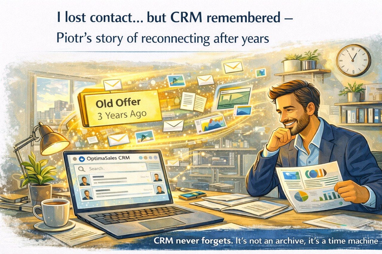OptimaSales CRM - I lost contact but CRM remembered