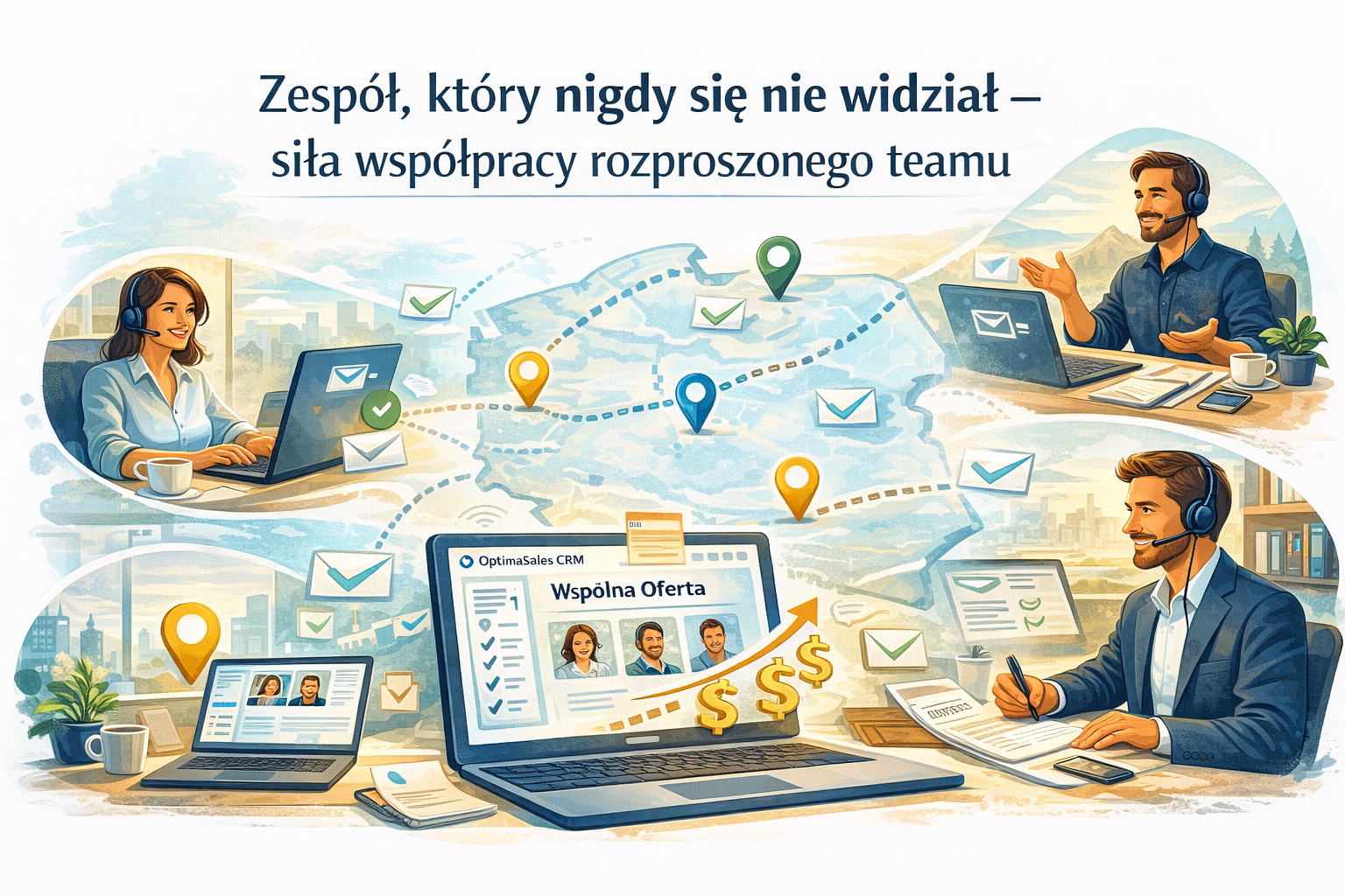 Zdalna współpraca w OptimaSales CRM