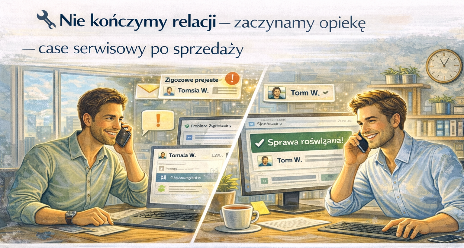 OptimaSales CRM - case serwisowy po sprzedaży