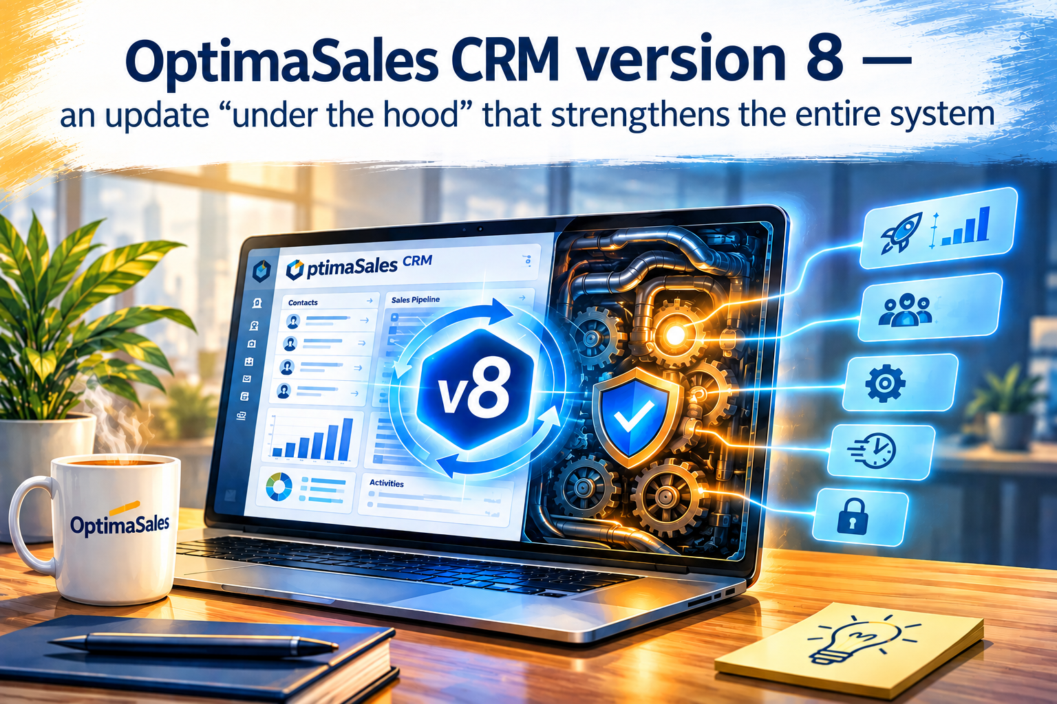 OptimaSales CRM version 8 is ready to use!